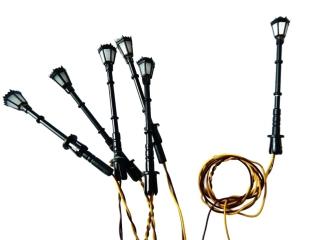 TT Viessmann Parková lampa 47 mm - SET 6 ks PĚKNÝ STAV