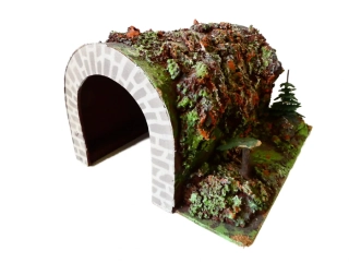 H0 Tunel 2-kolejný masivní 21 x 18 x 12 cm