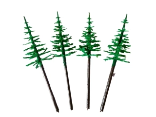 Strom jehličnatý - 4 ks ( 17 cm ) PĚKNÝ STAV