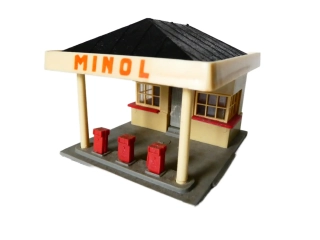 TT/H0 VERO Čerpací stanice MINOL s čerpacími stojany