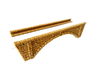 TT/H0 Kamenný obloukový most 14,2 x 4,2 x 3,7 cm PĚKNÝ STAV