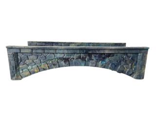 TT/H0 Kamenný obloukový most 12 x 5 x 3 cm PĚKNÝ STAV