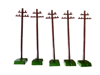TT VERO SET 5 ks Sloup telegrafního vedení 7 cm