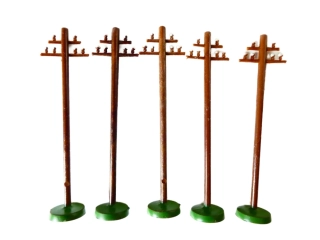 TT VERO SET 5 ks Sloup telegrafního vedení 7 cm