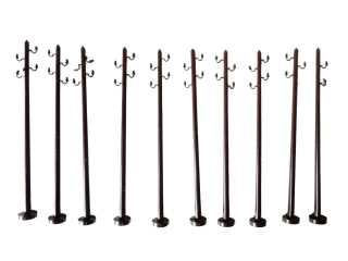 TT/H0 VERO SET 10 ks Sloup telegrafního vedení 8 cm