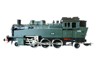 H0 PIKO Parní lokomotiva BR 32 917.ETAT SNCF zelená PĚKNÝ STAV (JEDE, ale vrže, nutno promazat) v krabičce
