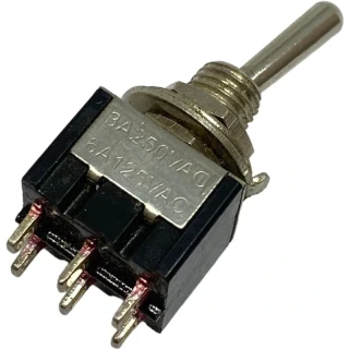 Miniaturní páčkový přepínač MTS-2 (2pólový, ON-ON) NEPOUŽITÝ NOVÝ