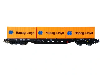 H0 PIKO 54164 Kontejnerový vůz Rgs DB AG se 3 kontejnery Hapag-Lloyd NOVÝ NEPOUŽITÝ v originální krabičce