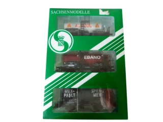 H0 SACHSENMODELLE 14101 SET CISTERNOVÝCH VOZŮ 3-dílný DRG NOVÝ NEPOUŽITÝ v orig. krabici