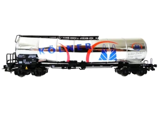 H0 PIKO 72009 Cisternový vůz „Kölner Zucker“ chromově stříbrný DB NOVÝ NEPOUŽITÝ v originální krabičce